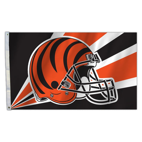 Cincinnati Bengals Flag 3x5 Helmet Design