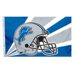 Detroit Lions Flag 3x5 Helmet Design
