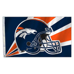 Denver Broncos Flag 3x5 Helmet Design