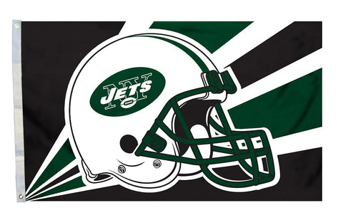 New York Jets Flag 3x5 Helmet Design