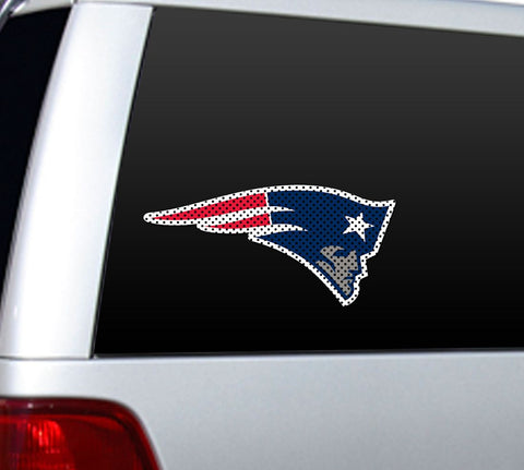 New England Patriots Large Die-Cut Window Film