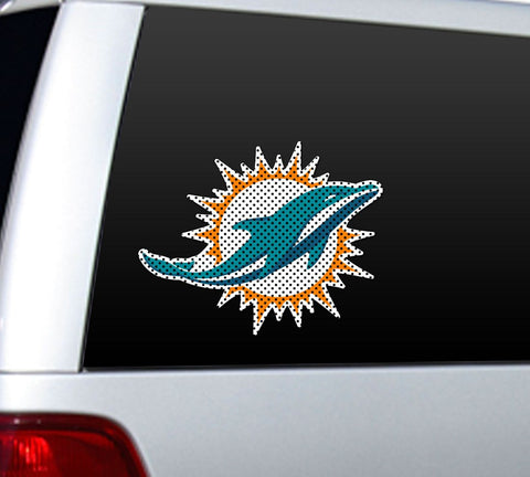 Miami Dolphins Large Die-Cut Window Film