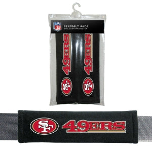 San Francisco 49ers Seat Belt Pads Velour