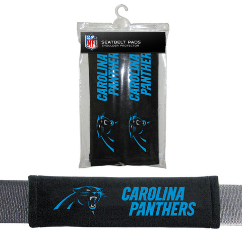 Carolina Panthers Seat Belt Pads Velour