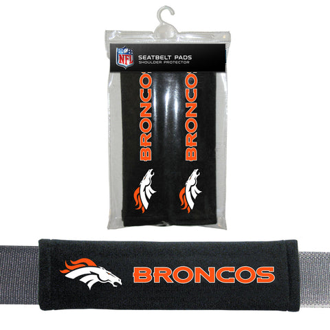 Denver Broncos Seat Belt Pads Velour