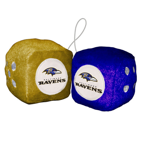 Baltimore Ravens Fuzzy Dice