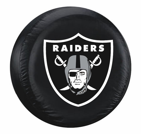 Oakland Raiders Tire Cover Standard Size Black