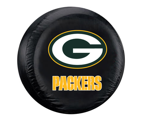 Green Bay Packers Tire Cover Standard Size Black
