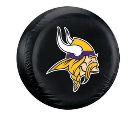Minnesota Vikings Tire Cover Standard Size Black