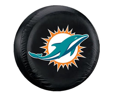 Miami Dolphins Tire Cover Standard Size Black