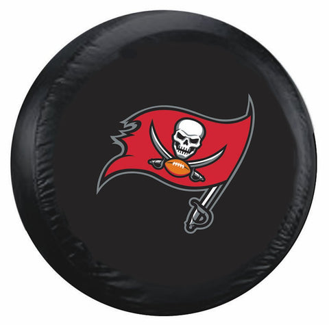 Tampa Bay Buccaneers Tire Cover Standard Size Black