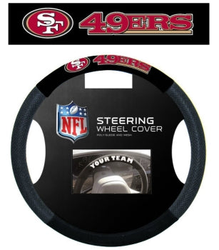 San Francisco 49ers Steering Wheel Cover - Mesh