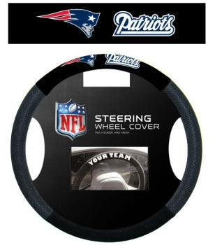 New England Patriots Steering Wheel Cover - Mesh