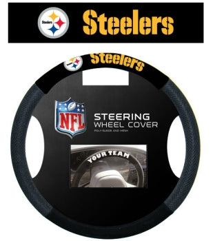 Pittsburgh Steelers Steering Wheel Cover - Mesh