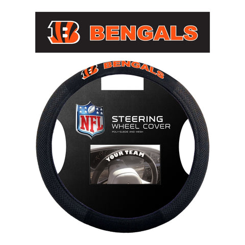 Cincinnati Bengals Steering Wheel Cover - Mesh