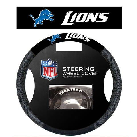 Detroit Lions Steering Wheel Cover - Mesh