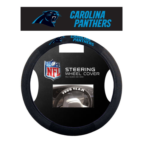 Carolina Panthers Steering Wheel Cover - Mesh