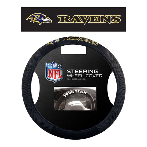 Baltimore Ravens Steering Wheel Cover - Mesh