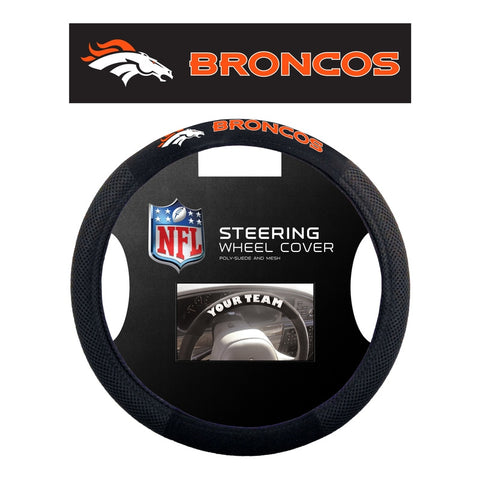 Denver Broncos Steering Wheel Cover - Mesh