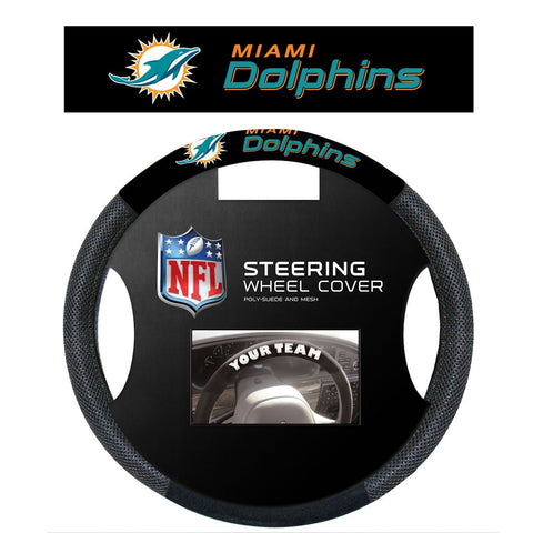 Miami Dolphins Steering Wheel Cover - Mesh
