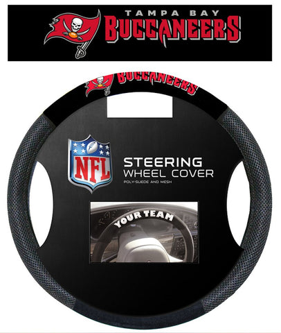 Tampa Bay Buccaneers Steering Wheel Cover - Mesh