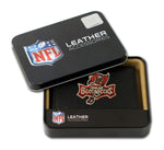 Tampa Bay Buccaneers Wallet Trifold Leather Embroidered