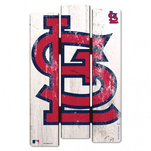 St. Louis Cardinals Wood Fence Sign