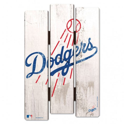 Los Angeles Dodgers Sign 11x17 Wood Fence Style