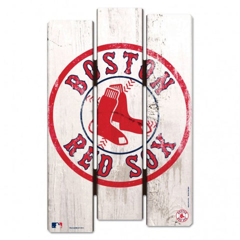 Boston Red Sox Wood Fence Sign