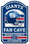 New York Giants Wood Sign - 11"x17" Fan Cave Design