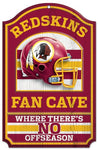Washington Redskins Wood Sign - 11"x17" Fan Cave Design