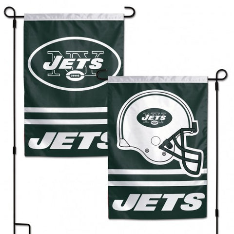 New York Jets Flag 12x18 Garden Style 2 Sided