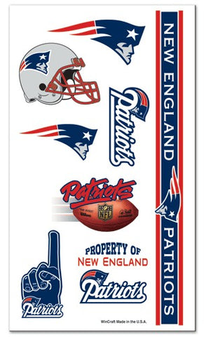 New England Patriots Temporary Tattoos