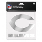 Chicago Bears Decal 6x6 Perfect Cut Chrome