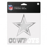 Dallas Cowboys Decal 6x6 Perfect Cut Chrome