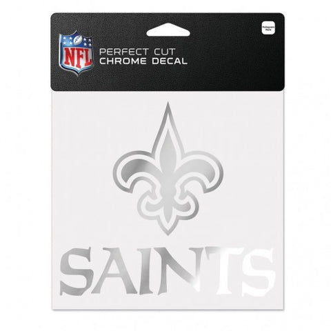 New Orleans Saints Decal 6x6 Perfect Cut Chrome