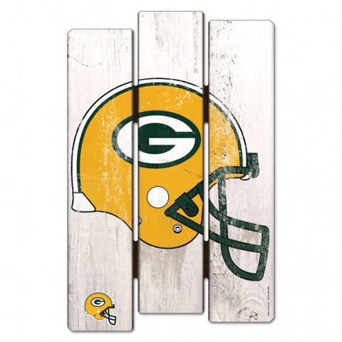 Green Bay Packers Wood Fence Sign