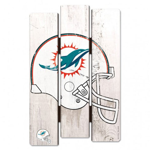 Miami Dolphins Wood Fence Sign