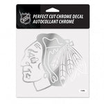 Chicago Blackhawks Decal 6x6 Perfect Cut Chrome