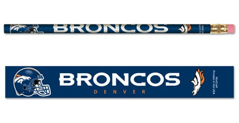 Denver Broncos Pencil 6 Pack