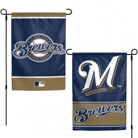 Milwaukee Brewers Flag 12x18 Garden Style 2 Sided