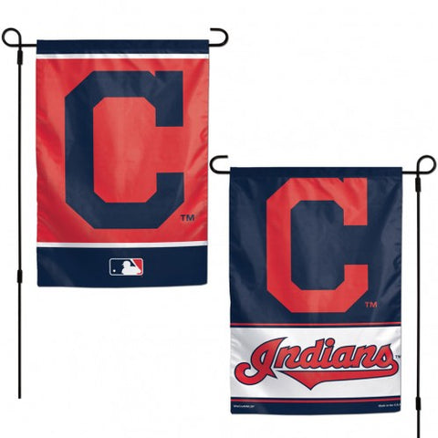 Cleveland Indians Flag 12x18 Garden Style 2 Sided