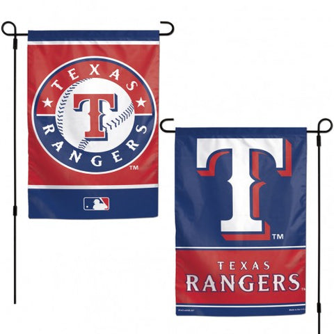 Texas Rangers Flag 12x18 Garden Style 2 Sided