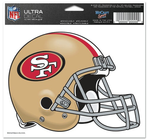 San Francisco 49ers Decal 5x6 Ultra Color