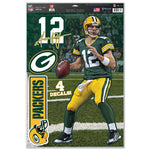 Green Bay Packers Aaron Rodgers Decal 11x17 Multi Use