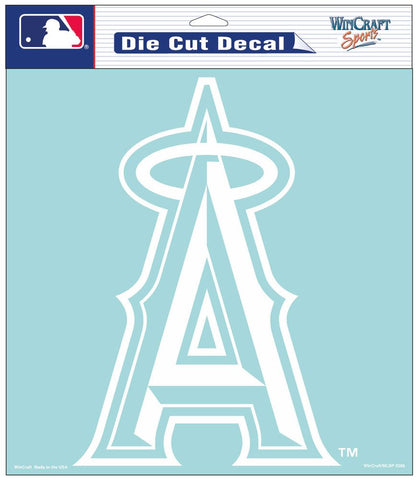 Los Angeles Angels of Anaheim Decal 8x8 Die Cut White