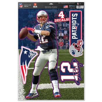 New England Patriots Tom Brady Decal 11x17 Multi Use