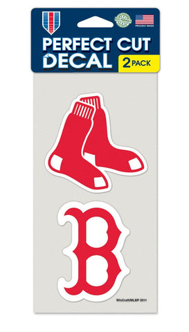 Boston Red Sox Set of 2 Die Cut Decals