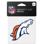 Denver Broncos Decal 4x4 Perfect Cut Color