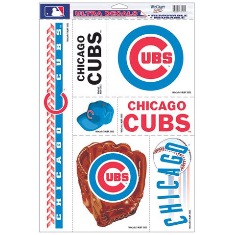 Chicago Cubs Decal 11x17 Ultra